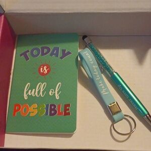 Notebook, Pen & Keychain Set